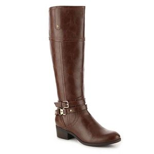 Unisa Tereza brown knee high riding boots
